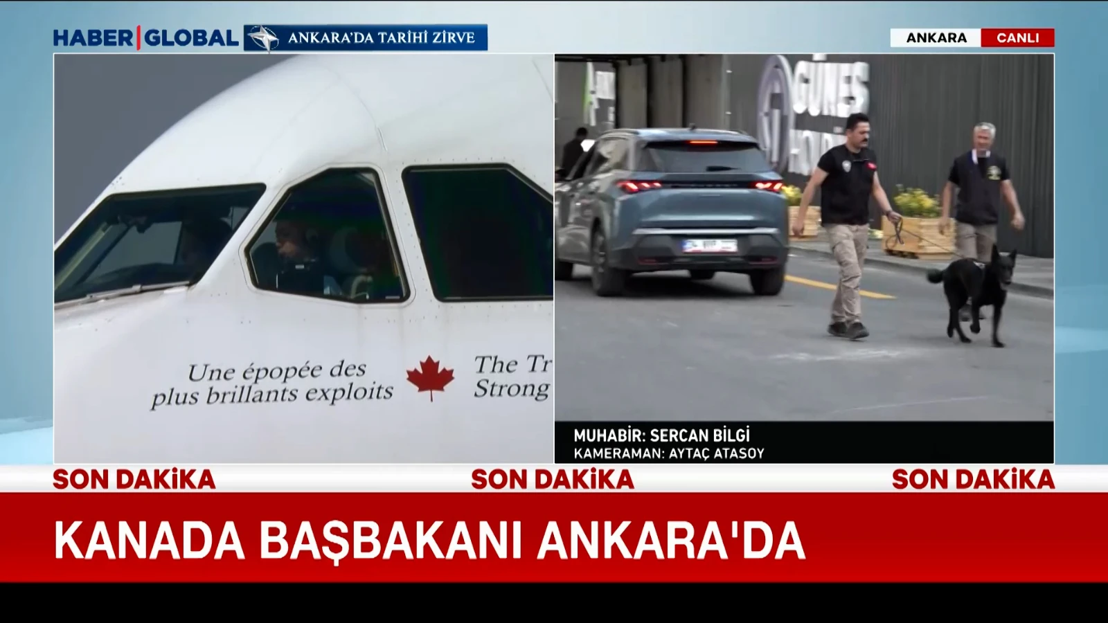 Kanada Başbakanı Ankara'ya geldi