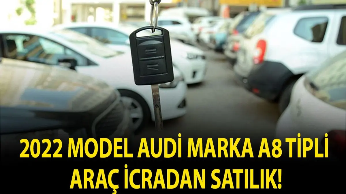 2022 model Audi marka A8 tipli araç icradan satılık!