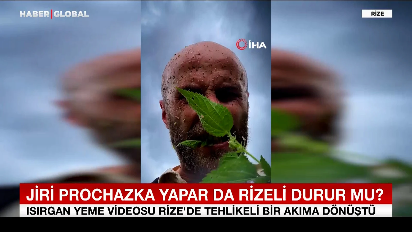 Isırgan yeme videosu Rize'de tehlikeli bir akıma dönüştü