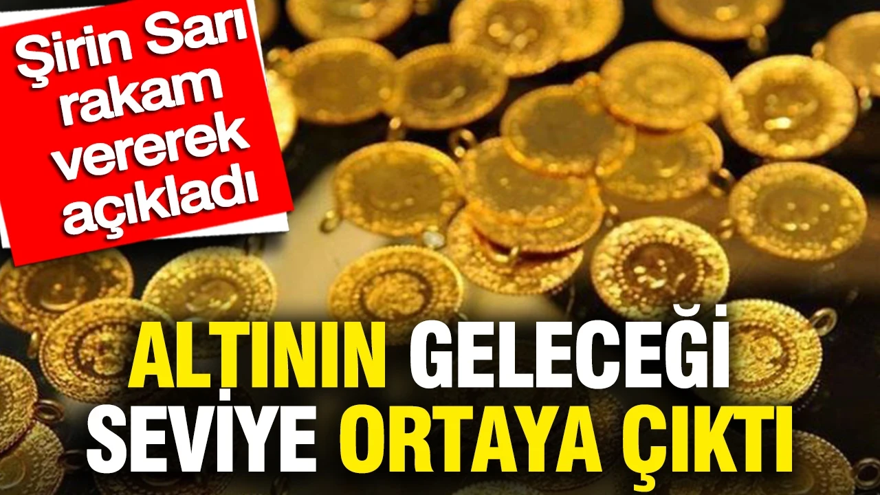 Altının geleceği seviye ortaya çıktı: Şirin Sarı rakam vererek açıkladı