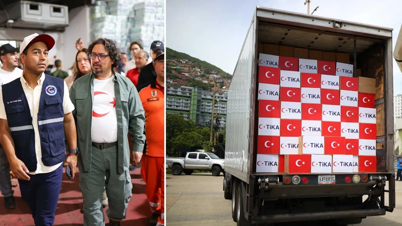 TİKA şiddetli depremlerden etkilenen Venezuela'ya bin paketlik insani yardım desteğinde bulundu