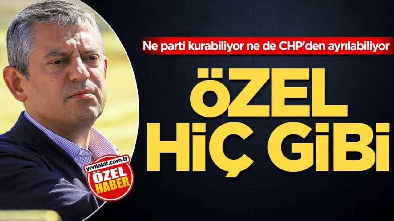 Ne parti kurabiliyor ne de CHP'den ayrılabiliyor! Özel hiç gibi