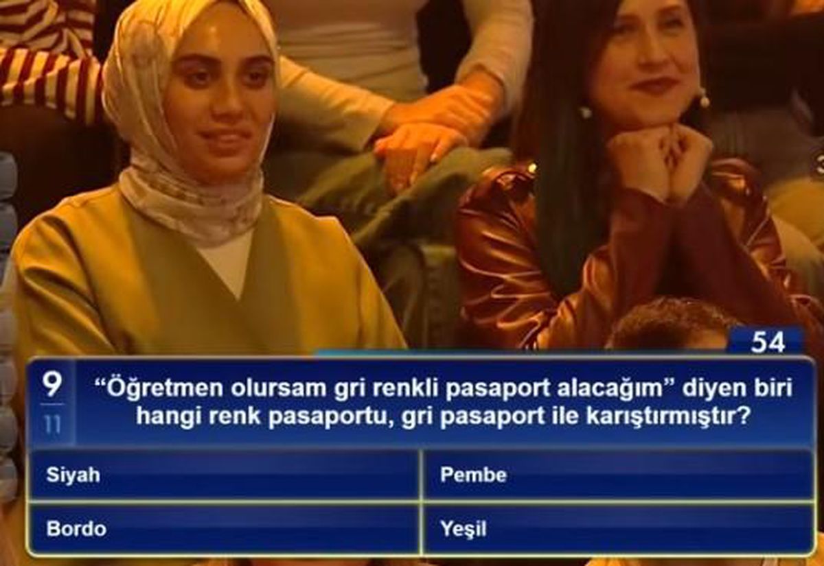 "Öğretmen olursam gri renkli pasaport alacağım" diyen biri hangi renk pasaportu, gri pasaport ile karıştırmıştır?