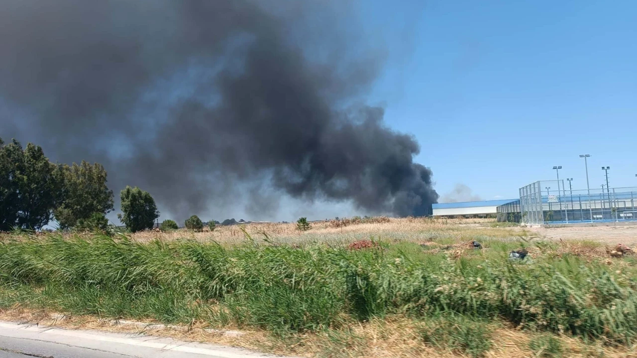İzmir'de geri dönüşüm fabrikasında korkutan yangın