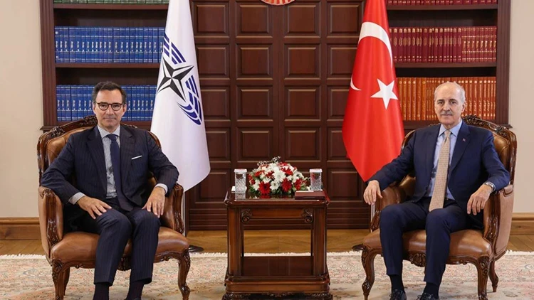 TBMM Başkanı Kurtulmuş, NATO PA Başkanı Perestrello ile görüştü