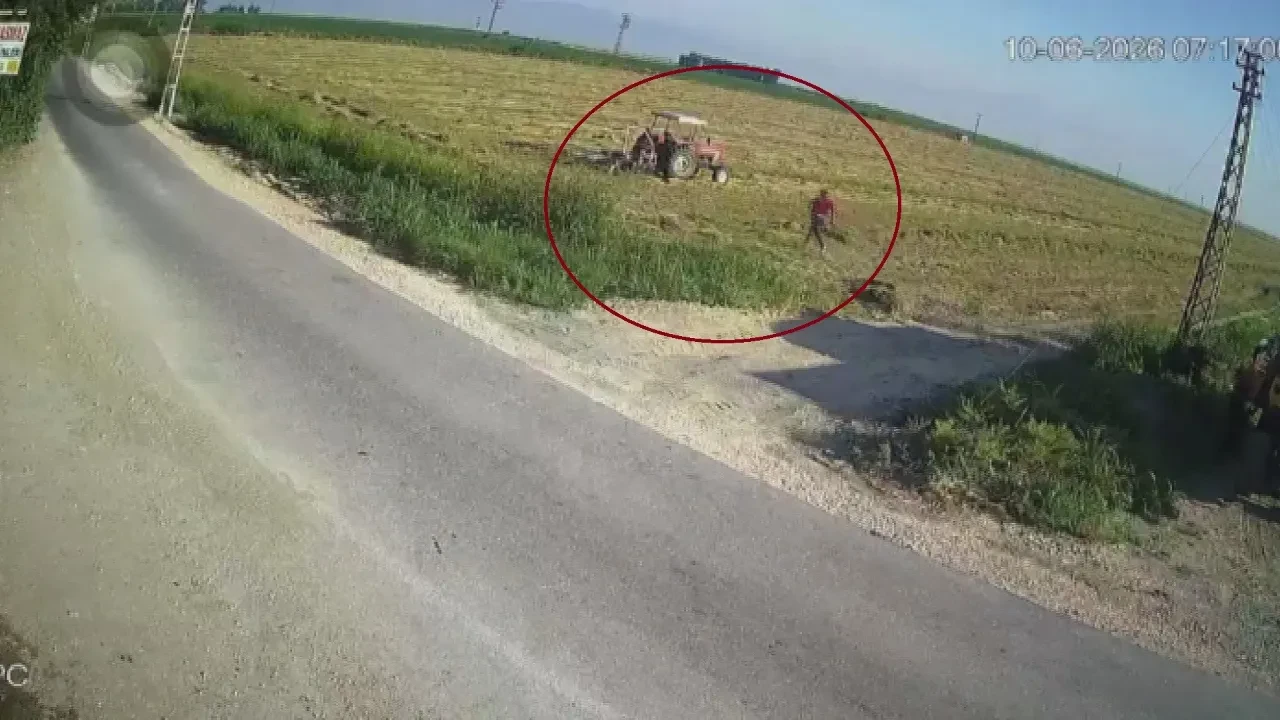 Tarlada pulluğa kapılan çiftçi ölümden döndü! Hatay’da can pazarı kamerada