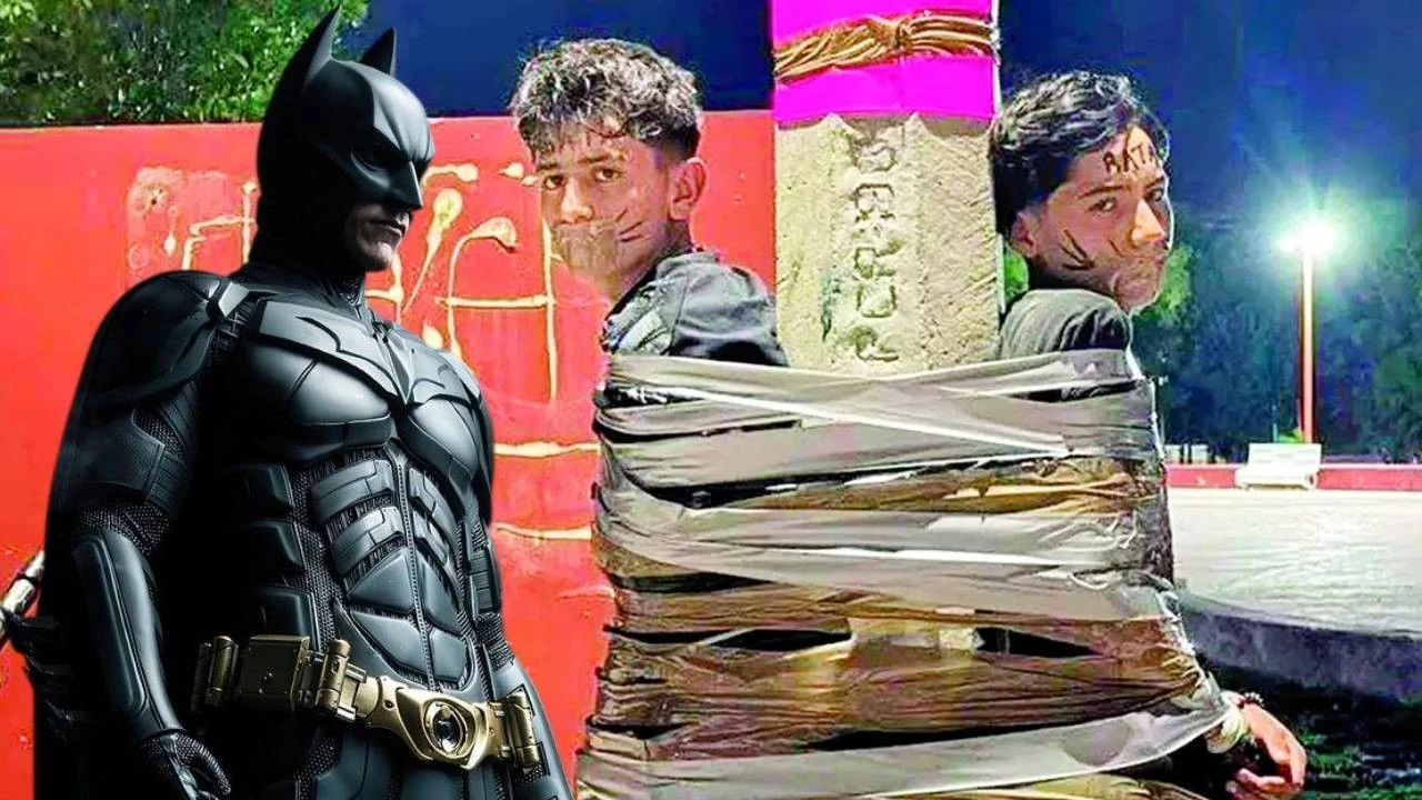 Çakma "Batman" her yerde aranıyor! Hırsızları yakaladığı için polis peşinde