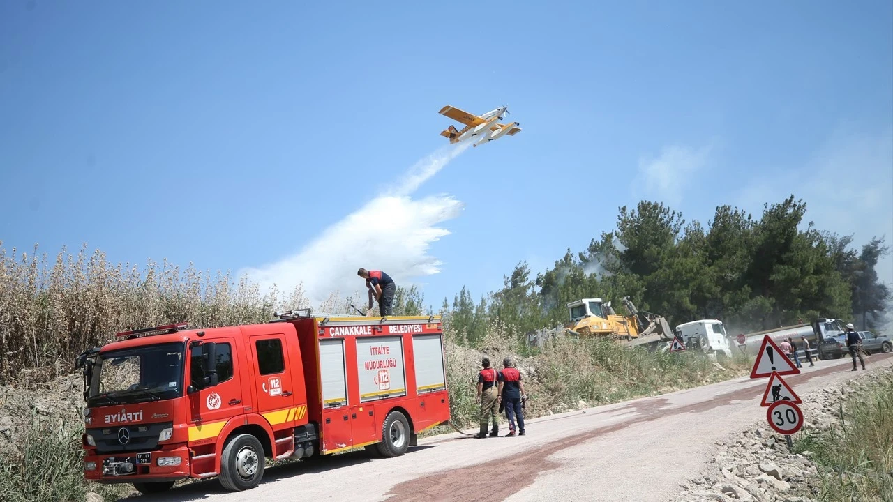Çanakkale'de ormanlık alanda yangın