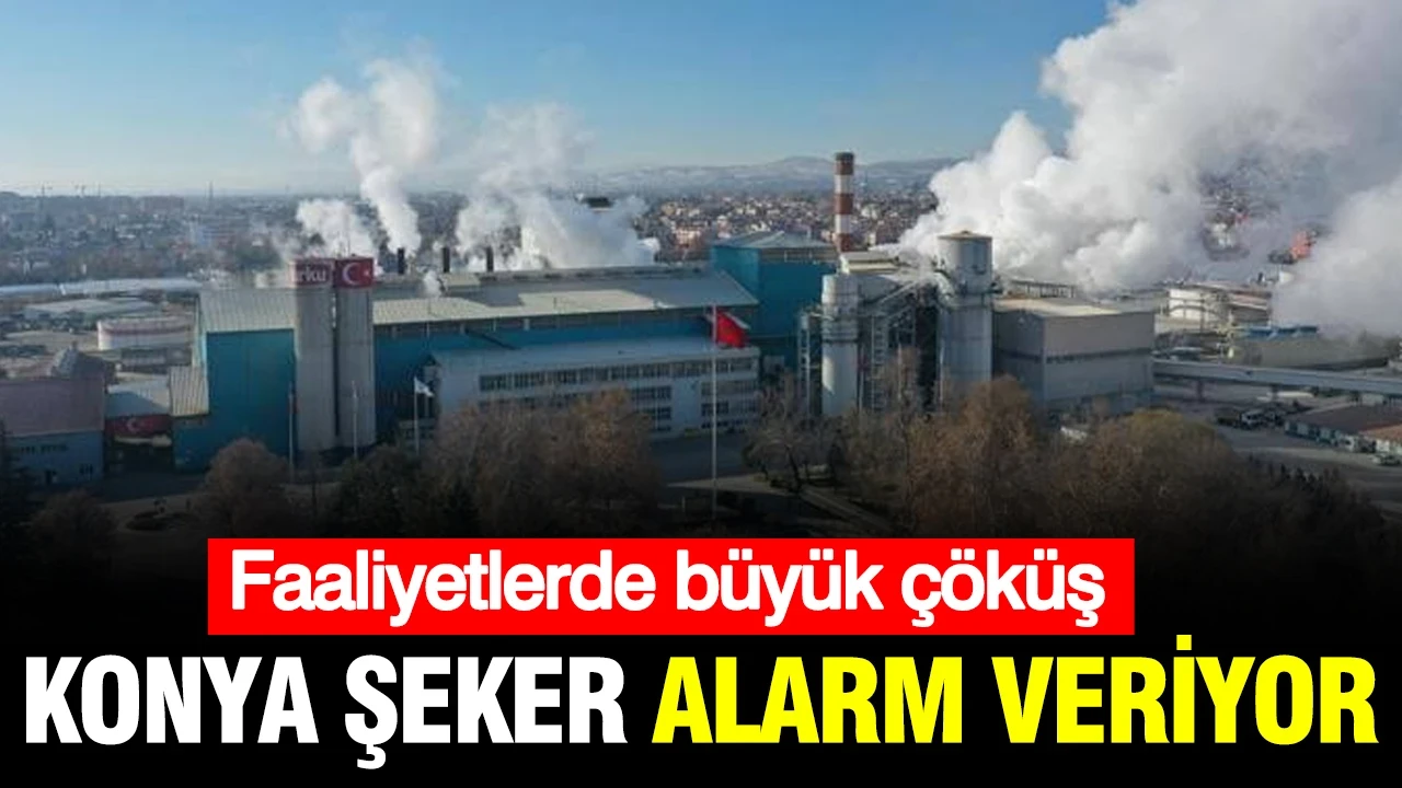 Konya Şeker alarm veriyor: Faaliyetlerde büyük çöküş