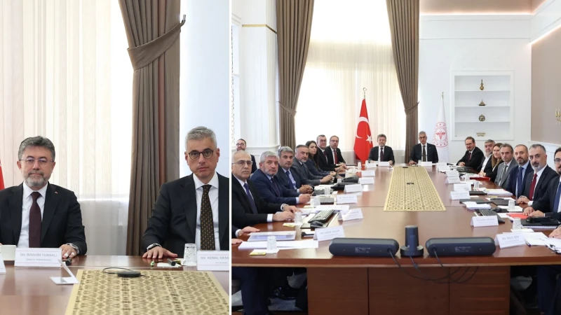 Memişoğlu ve Yumaklı bakanlıklar arasındaki iş birliklerini görüşmek için bir araya geldi