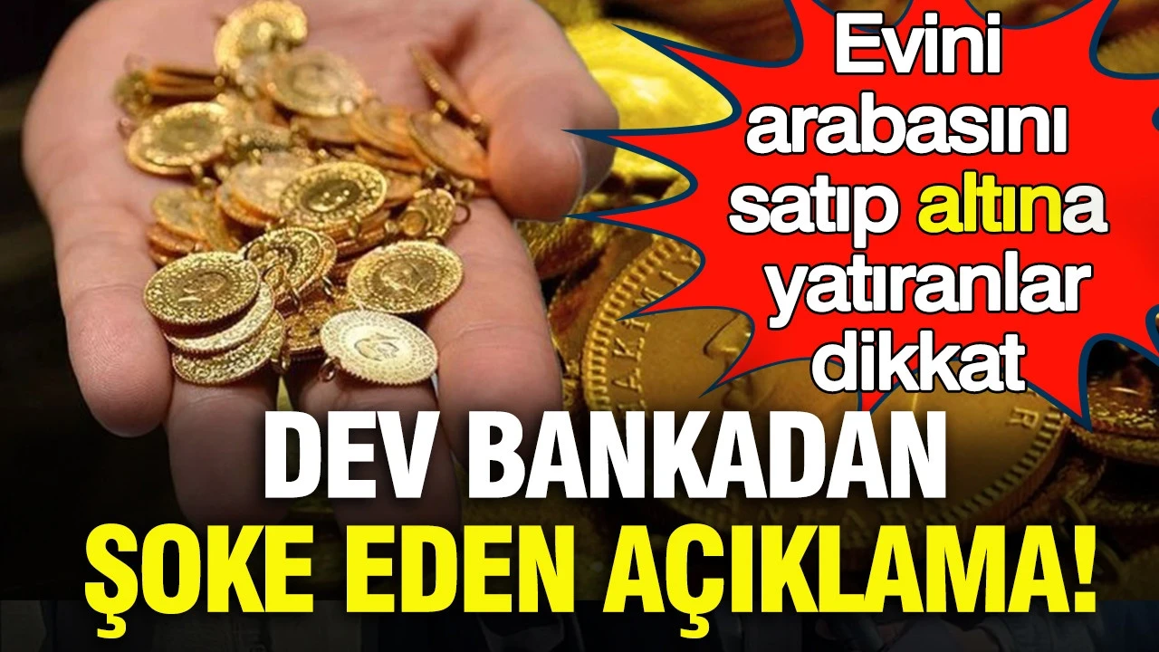 Altın yatırımcılarına kritik uyarı: Dev banka tahminlerini değiştirdi