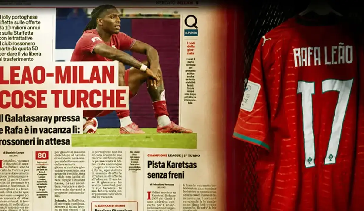 Galatasaray'dan taraftarla barışma transferi Rafael Leao! İtalyanlar tüm detayları açıkladı: Maaşı ve bonservisi...