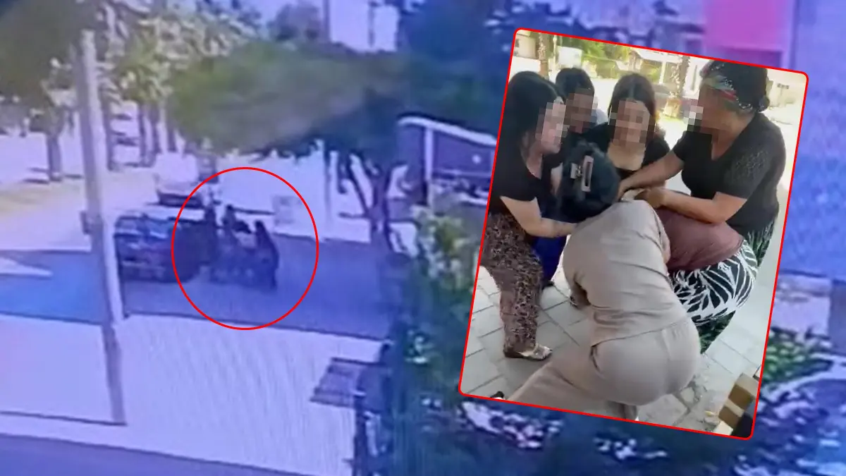 Genç kadını çocuğunun önünde tekme tokat dövdüler! Videosunu çekip sosyal medyada paylaştılar