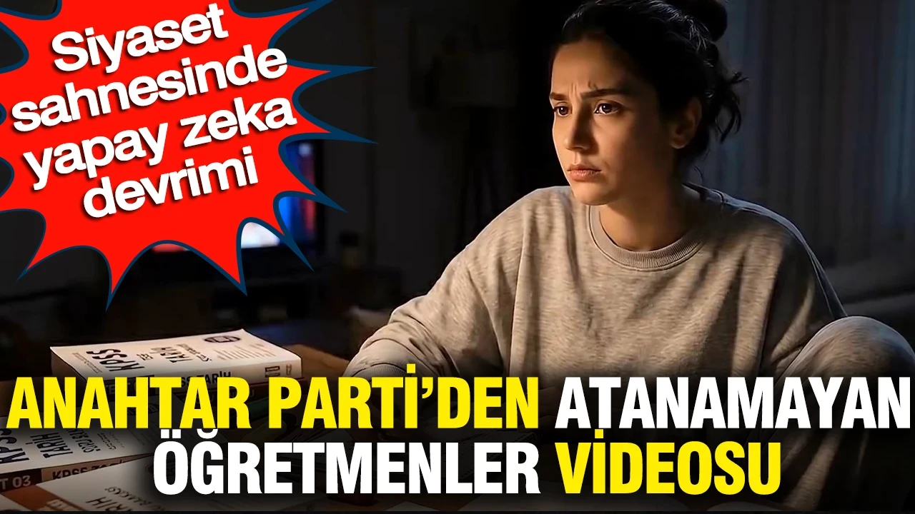Siyaset sahnesinde yapay zeka devrimi: Anahtar Parti’den atanamayan öğretmenler çıkışı