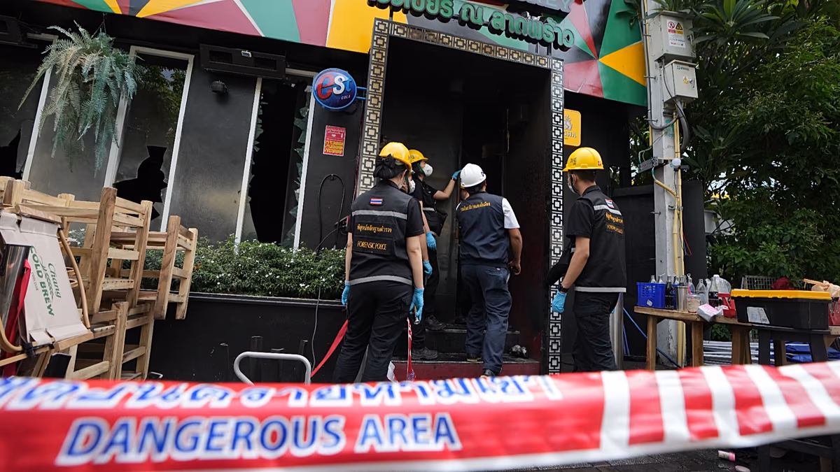 Tayland'da bar yangını: En az 27 kişi hayatını kaybetti