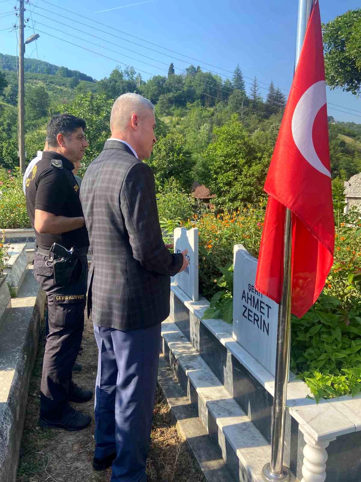 Şehit Polis Ahmet Zerin'in ailesine ziyaret