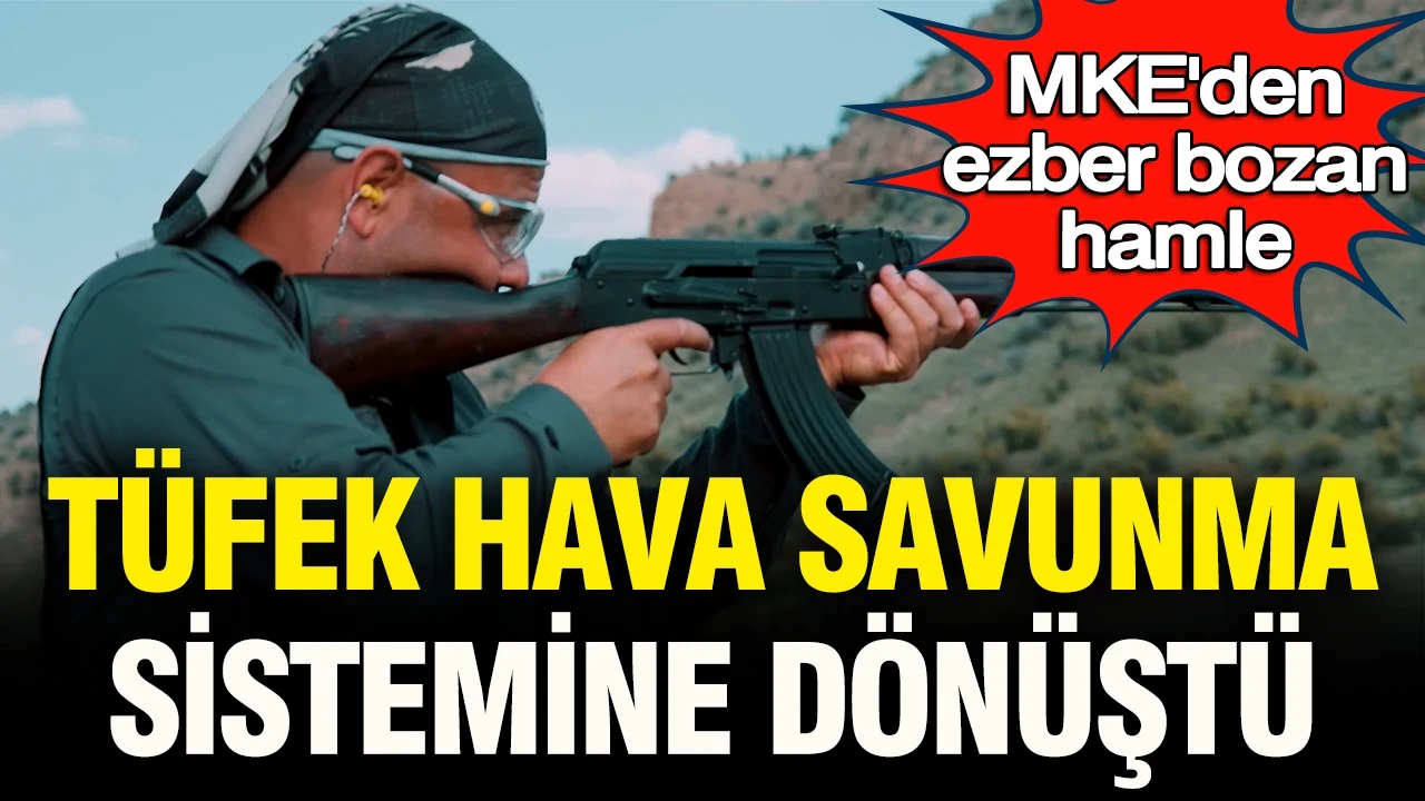 MKE'den ezber bozan hamle: Piyadenin elindeki tüfek hava savunma sistemine dönüştü