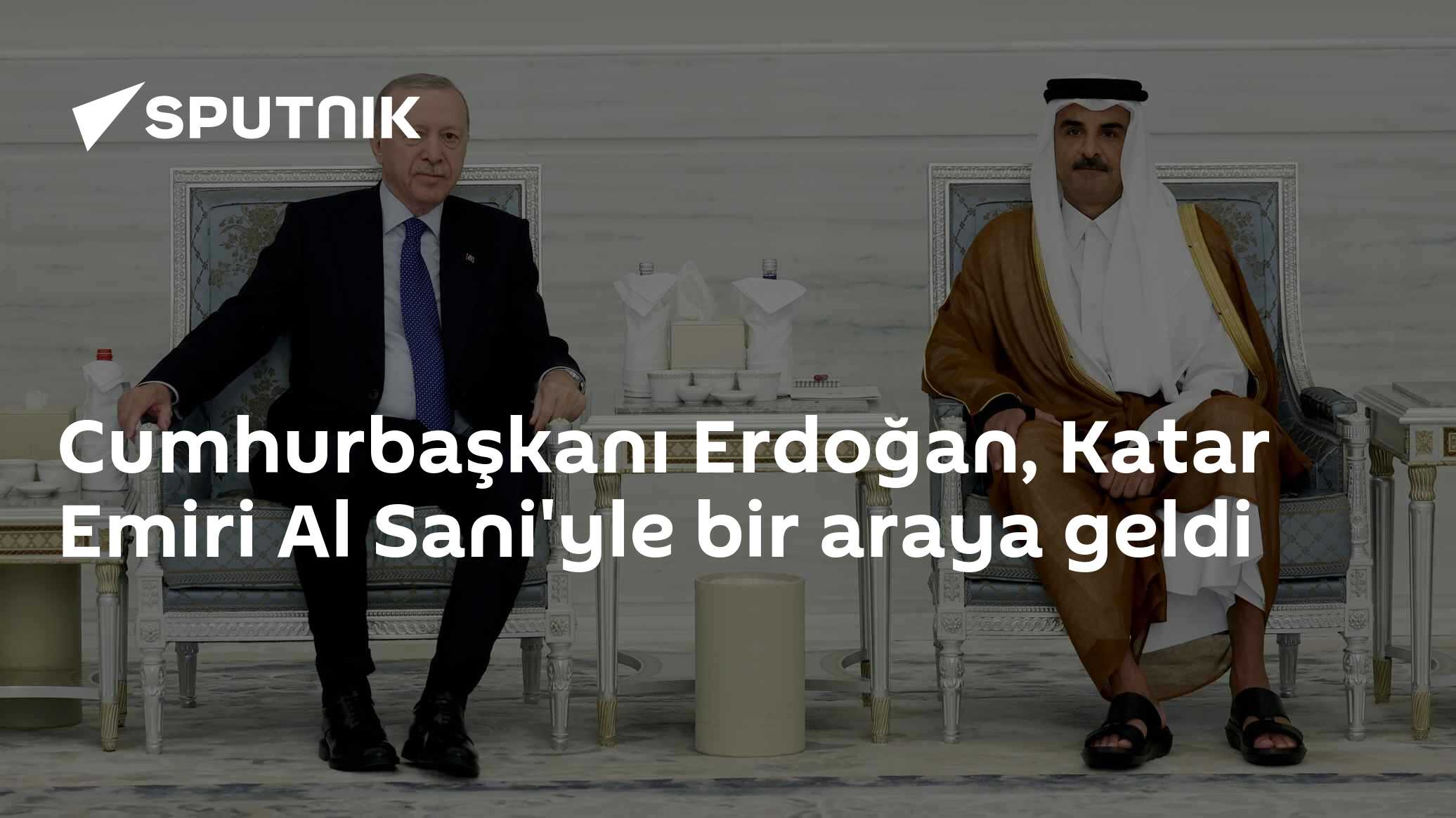 Cumhurbaşkanı Erdoğan, Katar Emiri Al Sani'yle bir araya geldi
