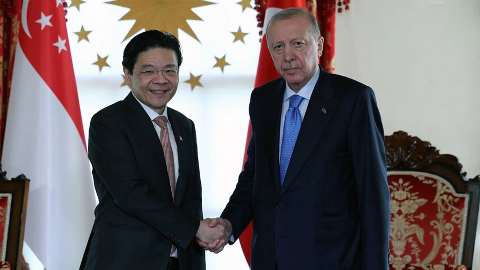 Cumhurbaşkanı Erdoğan, Singapur Başbakanı Wong'u kabul etti