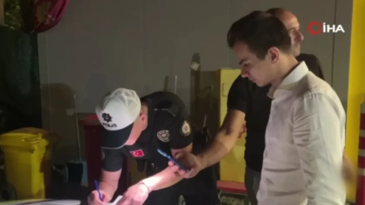 Alkol kontrolünden kaçmaya çalıştı, yol kesilince "Sağa çekiyordum abi" dedi