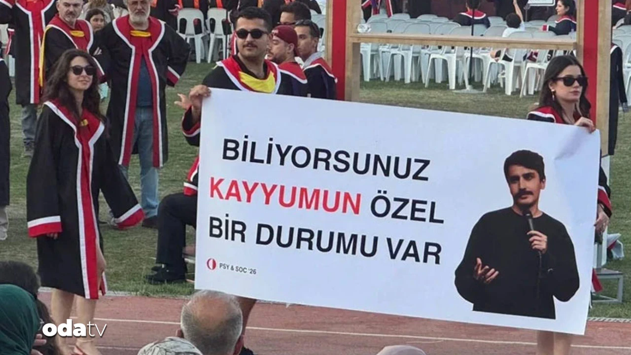 ODTÜ mezuniyetine pankartlar damga vurdu