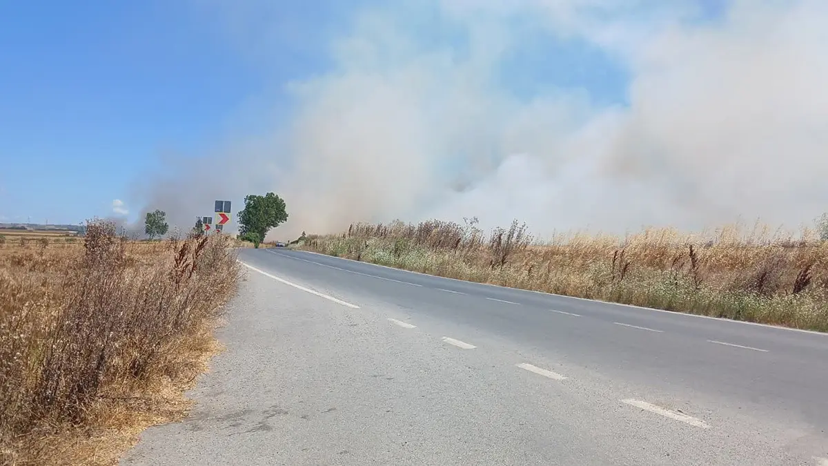 Silivri'de korkutan yangın! Yerleşim yerleri tehdit altında