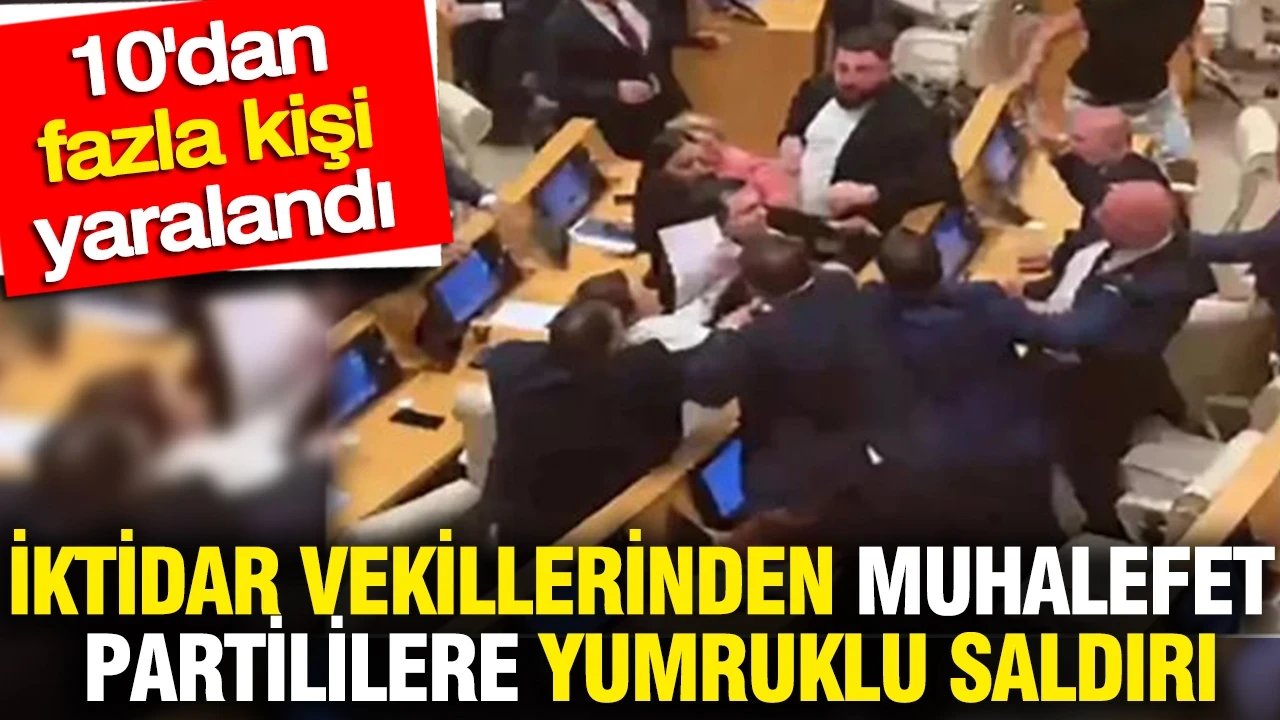 Gürcistan'da iktidar vekillerinden muhalefet partililere yumruklu saldırı: 10’dan fazla yaralı var