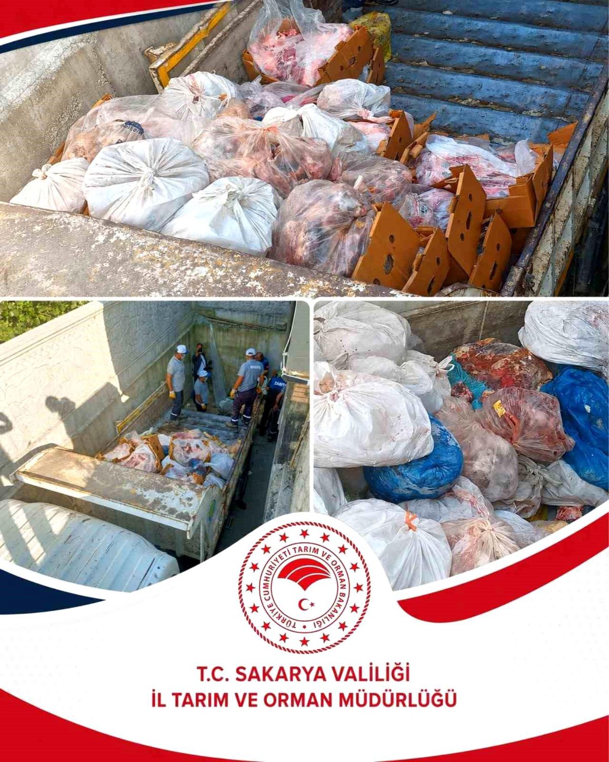 Sakarya'da bir işletmede 5 buçuk ton etiketsiz et ele geçirildi