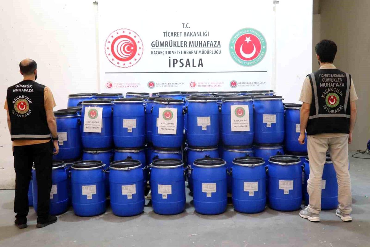 İpsala Gümrük Kapısı'nda 4 ton 321 kilo uyuşturucu ele geçirildi