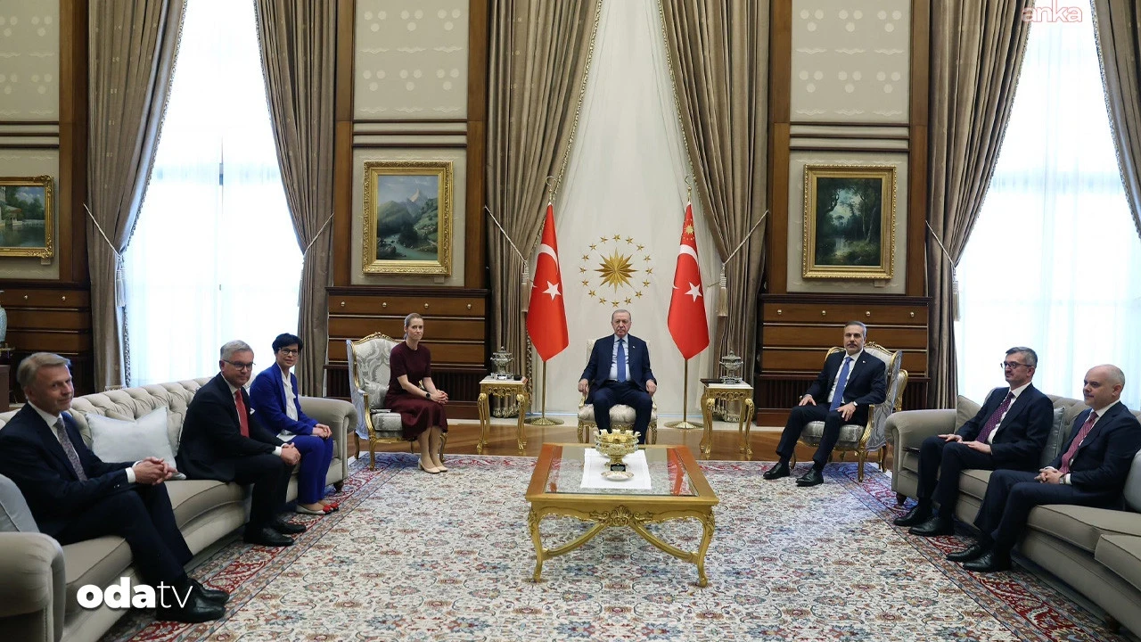 Erdoğan, AB’nin üst düzey heyetiyle Cumhurbaşkanlığı’nda bir araya geldi