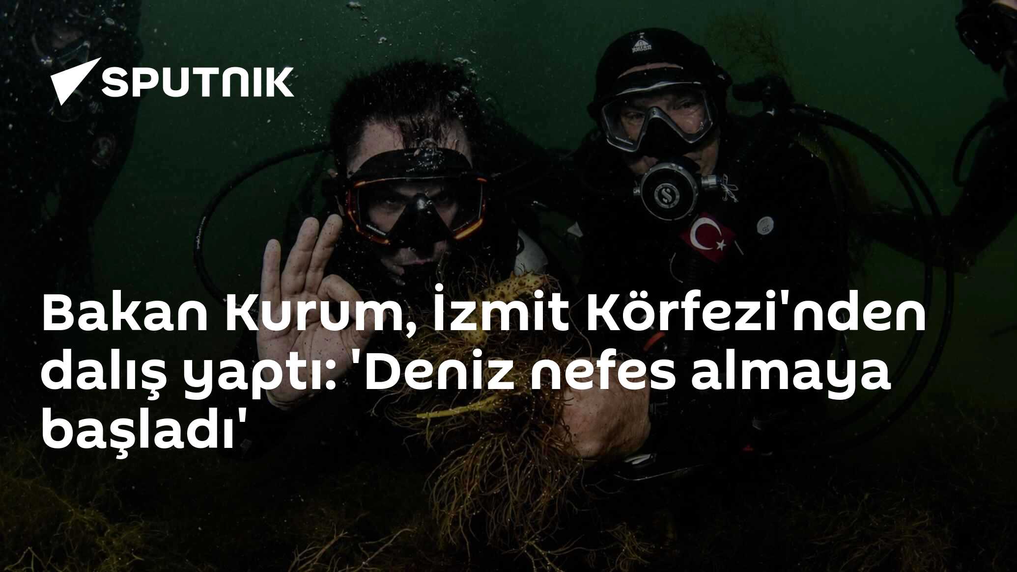 Bakan Kurum, İzmit Körfezi'nden dalış yaptı: 'Deniz nefes almaya başladı'
