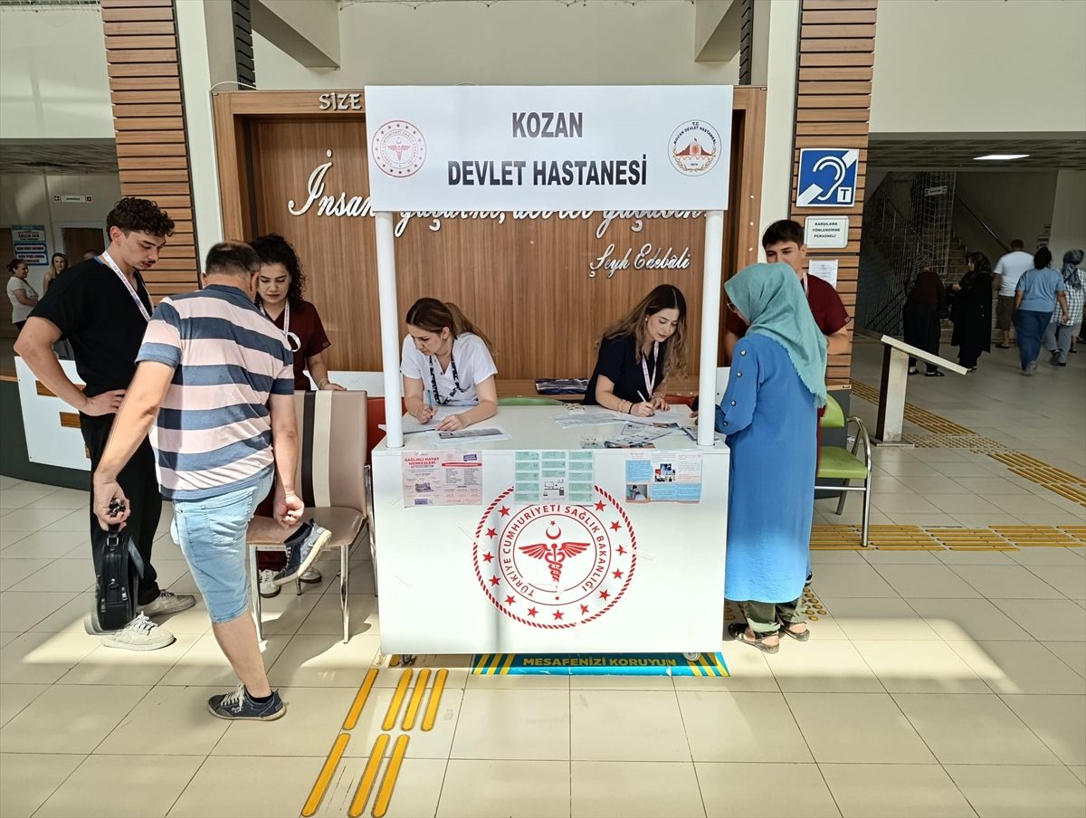 Kozan'da "Hareket Yaşını Öğren, Sağlıklı Yaşa" kampanyasında yaklaşık 1000 kişiye ulaşıldı