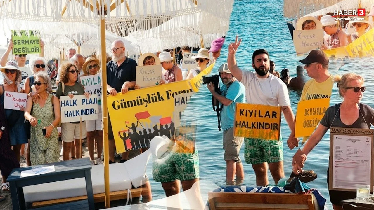 Bodrum'da ''Kıyı İşgali'' isyanı! Vatandaşlar Anayasal hakları için sahildeydi!