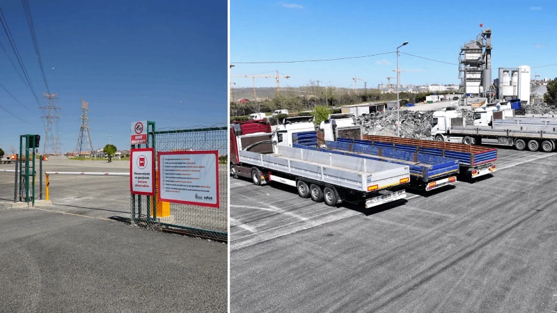Esenler'de büyük araçlara özel otopark hizmete açıldı