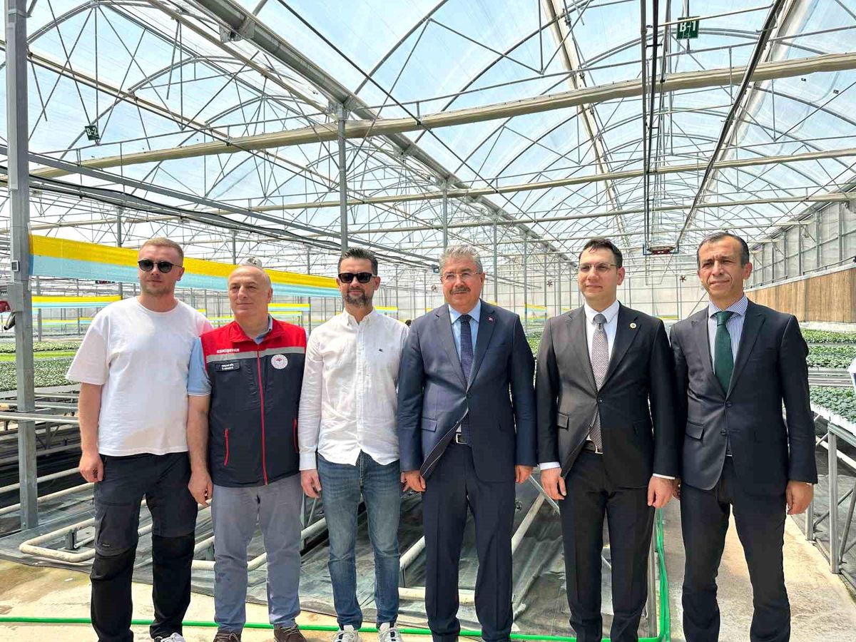 Eskişehir Valisi Dr. Erdinç Yılmaz, Sarıcakaya'daki fide tesisini ziyaret etti