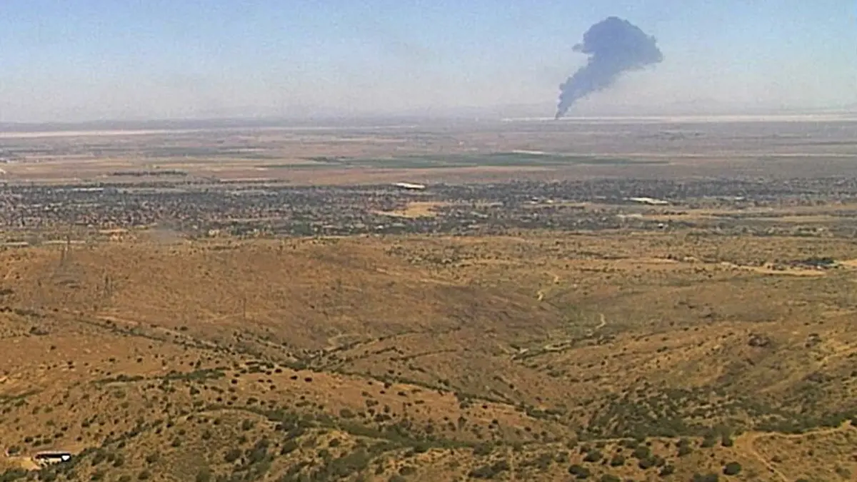 ABD'de B-52 ağır bombardıman uçağı düştü!