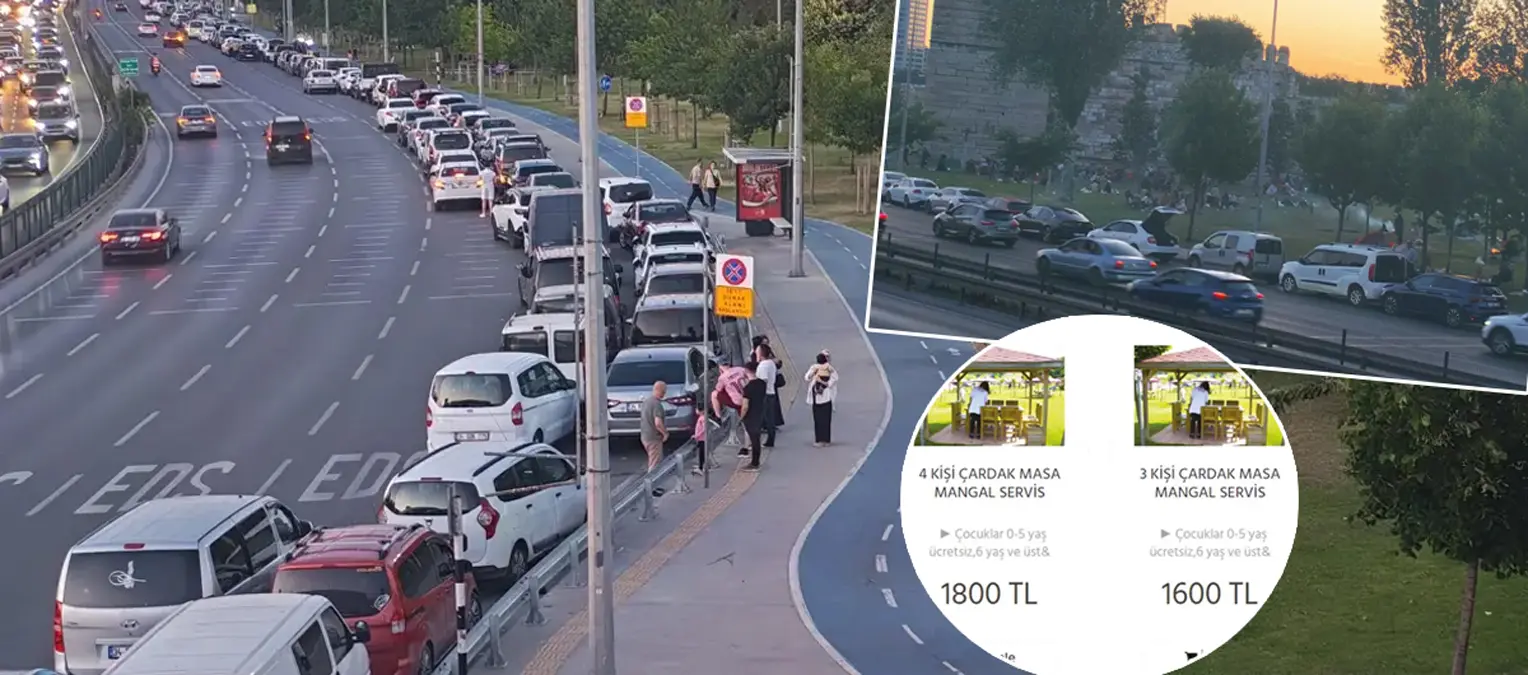 Trafik cezası bile işlemedi! İstanbul'da sahil yolları 'mangalpark' oldu
