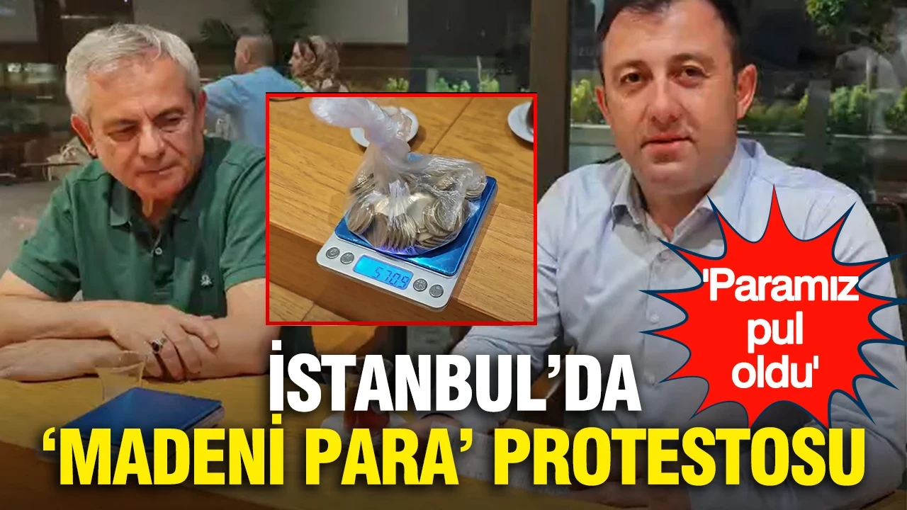 Kutlu Parti'den İstanbul'da "Madeni Para" protestosu: "Paramız pul oldu"