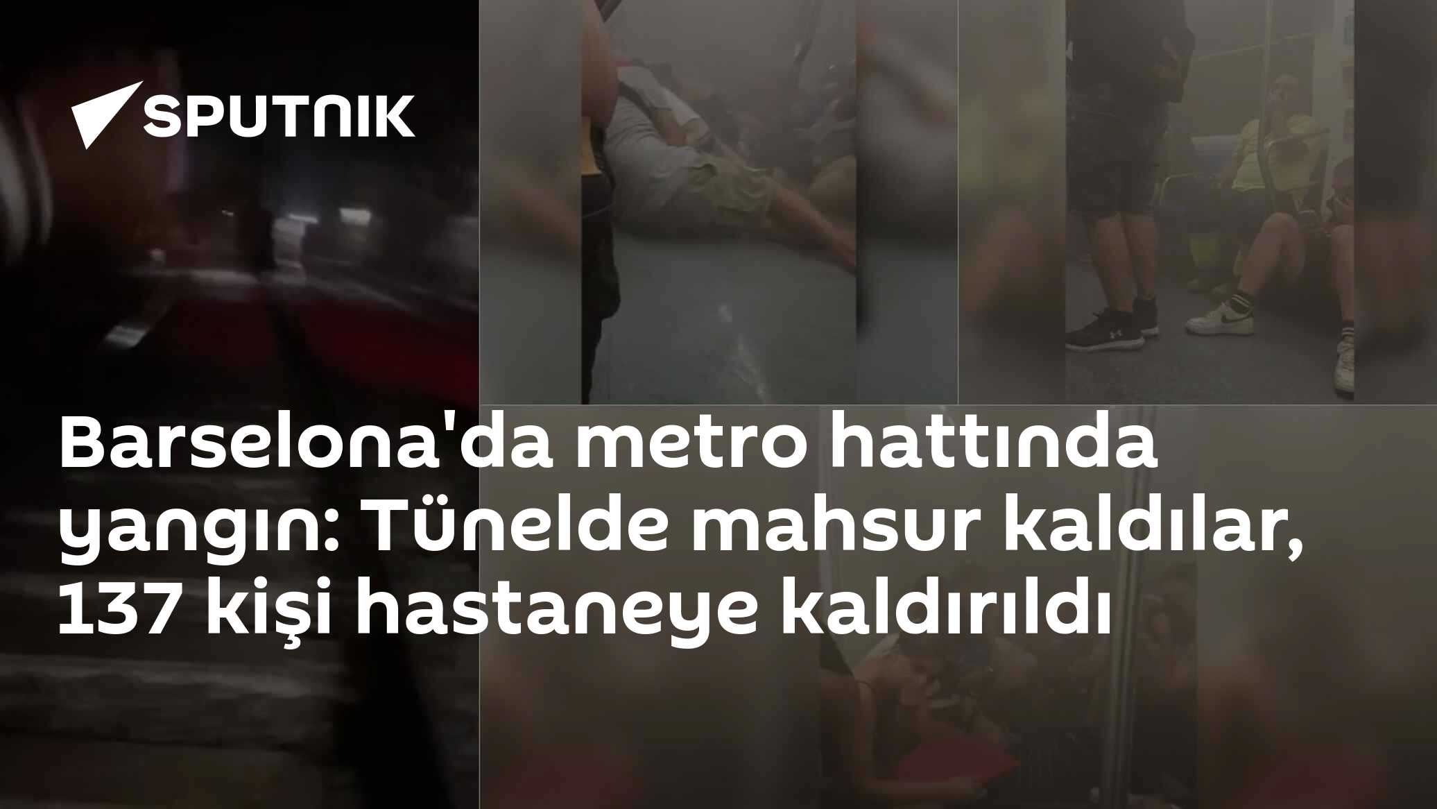 Barselon’da metro hattında yangın: Duman dumana kaldılar, 137 kişi hastaneye kaldırıldı
