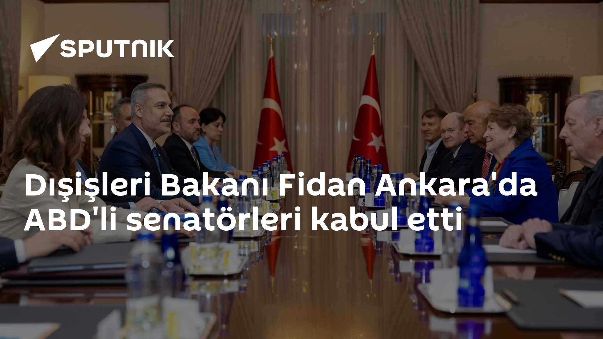Dışişleri Bakanı Fidan Ankara'da ABD'li senatörleri kabul etti