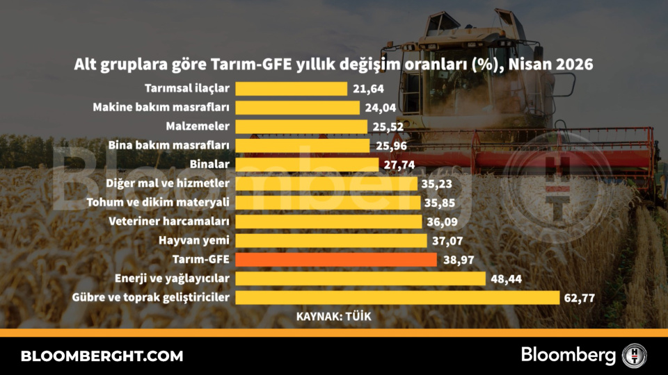 Alt gruplara göre Tarım-GFE yıllık değişim oranları