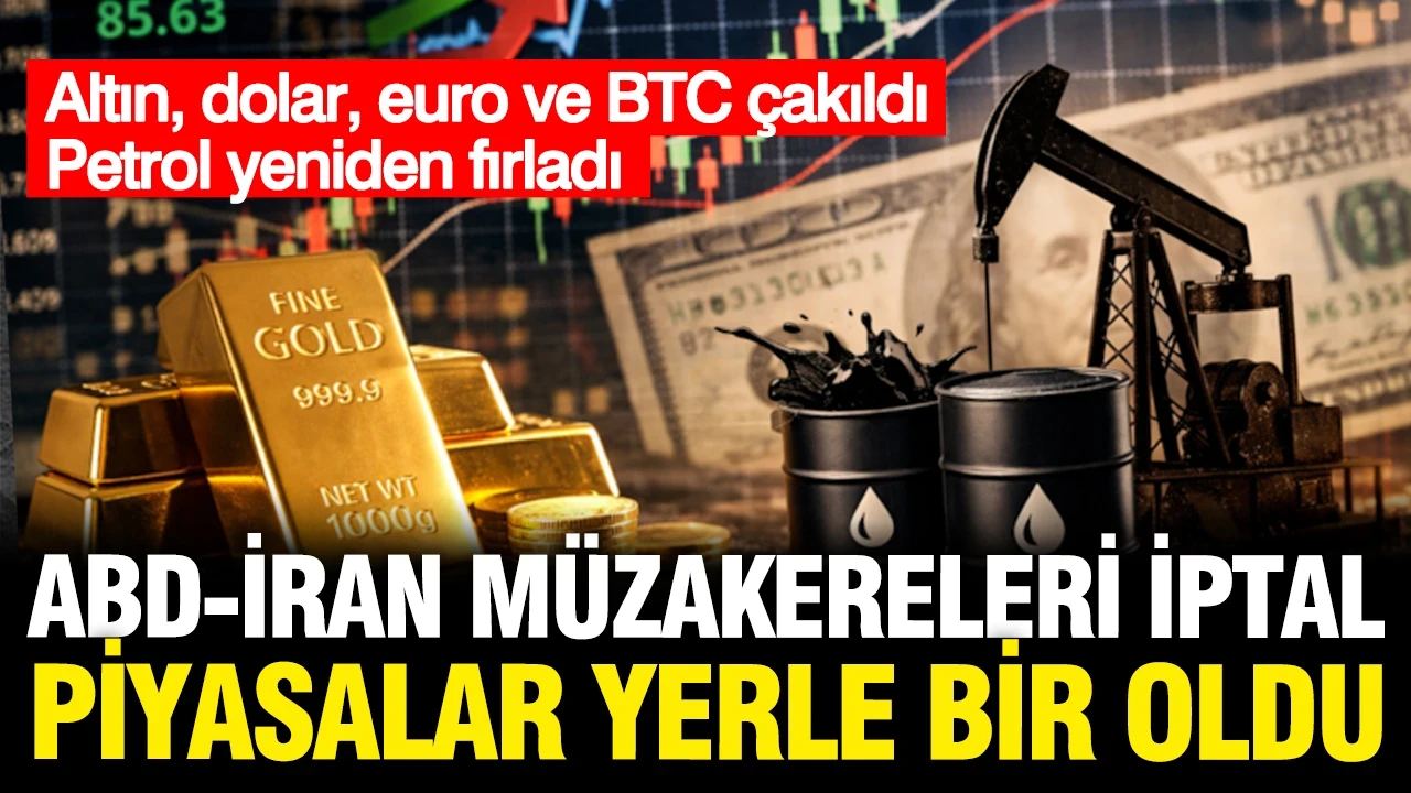 ABD-İran müzakereleri piyasaları vurdu: Altın, Dolar, Euro çakıldı Petrol sıçradı