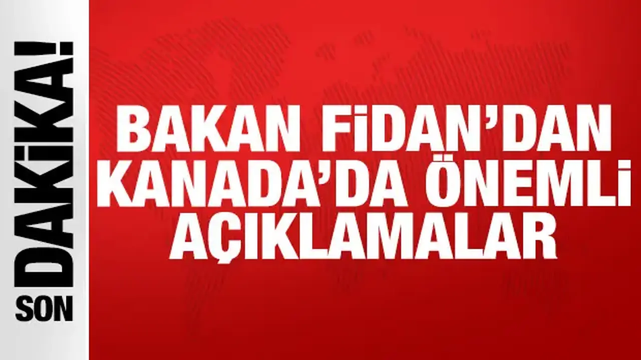 Bakan Fidan Kanada'da konuşuyor