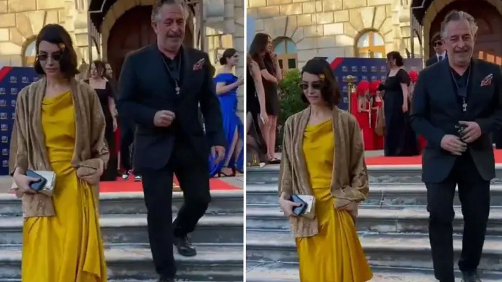 Nafaka nedeniyle kriz yaşayan Cem Yılmaz ve Ahu Yağtu mezuniyette buluştu!