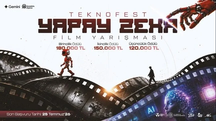 TEKNOFEST kapsamında düzenleniyor! "Yapay Zekâ Film Yarışması" başvuruları başladı
