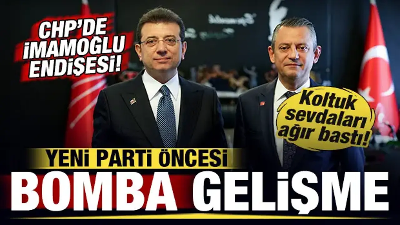 CHP'de İmamoğlu endişesi! Yeni parti öncesi bomba gelişme! Özel'in planı sekteye uğradı