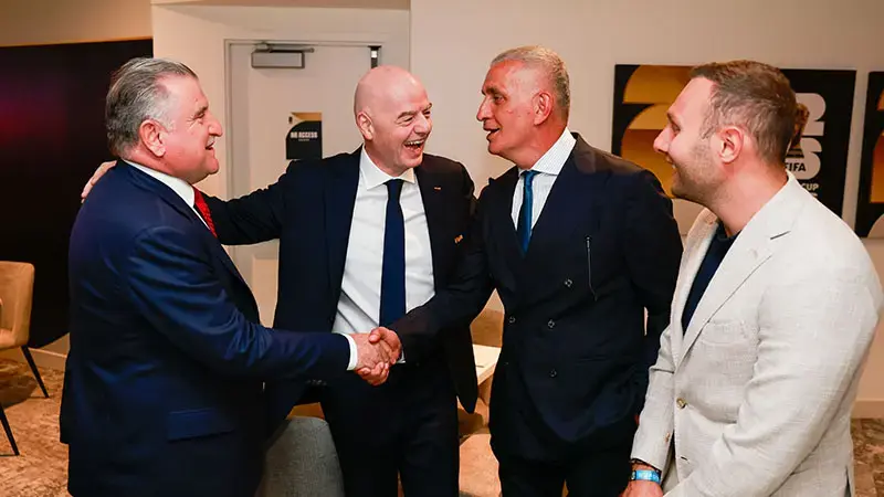 TFF Başkanı Hacıosmanoğlu, Infantino ve Isaac ile görüştü