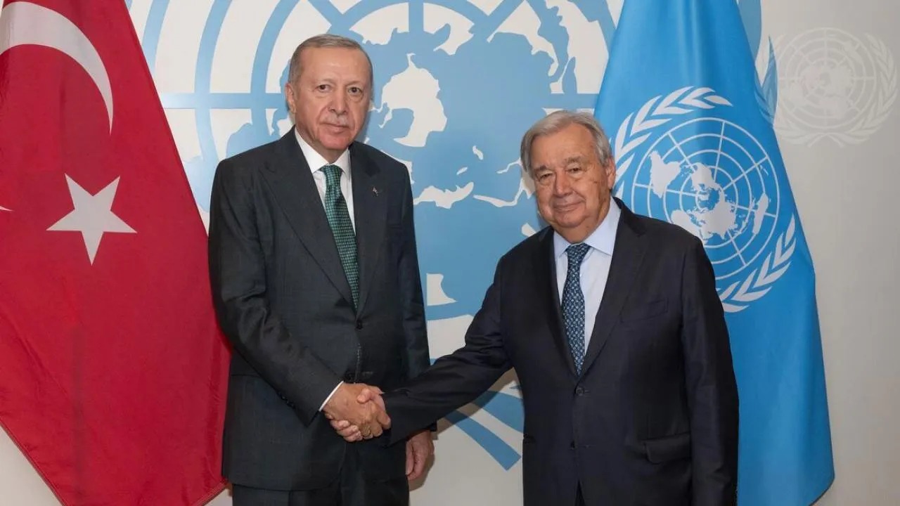 Cumhurbaşkanı Erdoğan, BM Genel Sekreteri ile görüştü