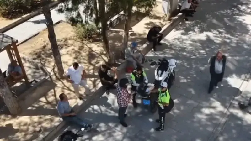 Kırıkkale’de dron destekli trafik denetimi