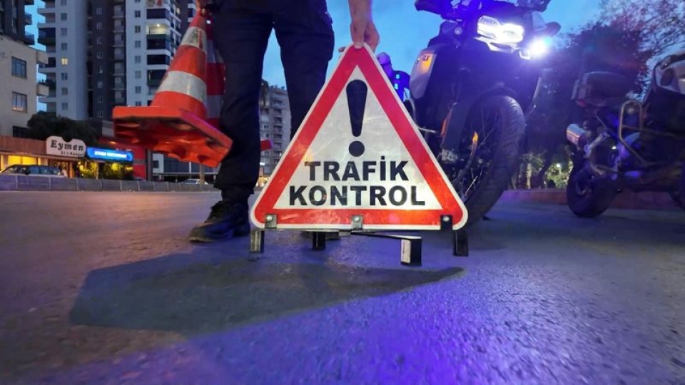 Mersin'de 1 haftada 1307 araç trafikten men edildi